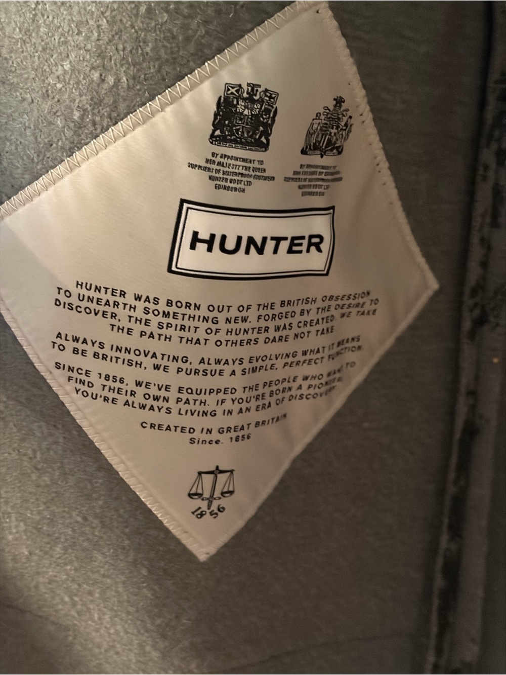 Hunter Green Abstract Pattern  Coat - Picture 5 of 9